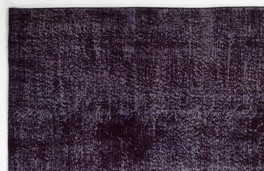 Eskitme Mor El Dokuma Halı Desensiz Yün 222x300 cm – Oturma odası kullanımı