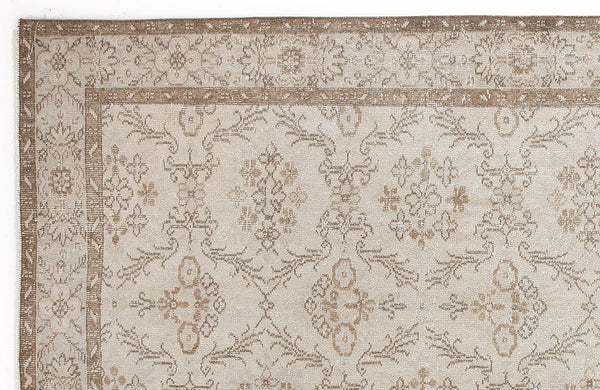 Bej Anadolu Geometrik Klasik Yün Halı 200x310 - Özel Seri