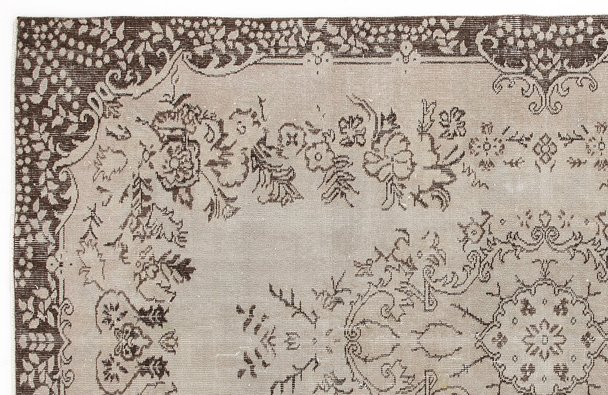 Atina Bej Eskitme Yün El Dokuma Halısı 171 x 280 Apex Unique