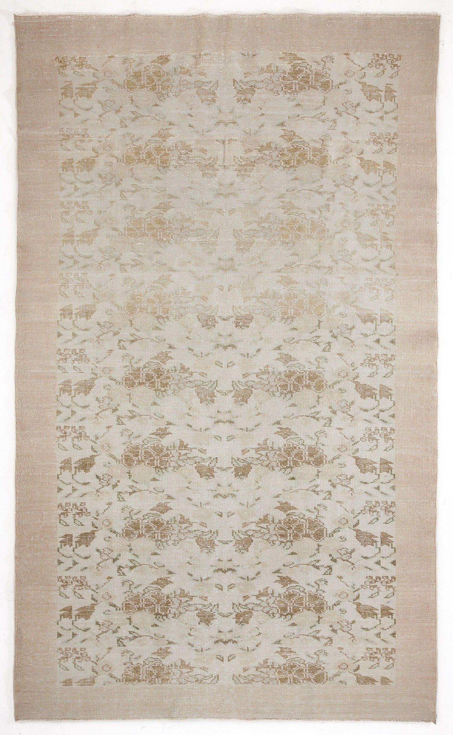 Atina Bej Eskitme Yün El Dokuma Halısı 187 x 315 Apex Unique