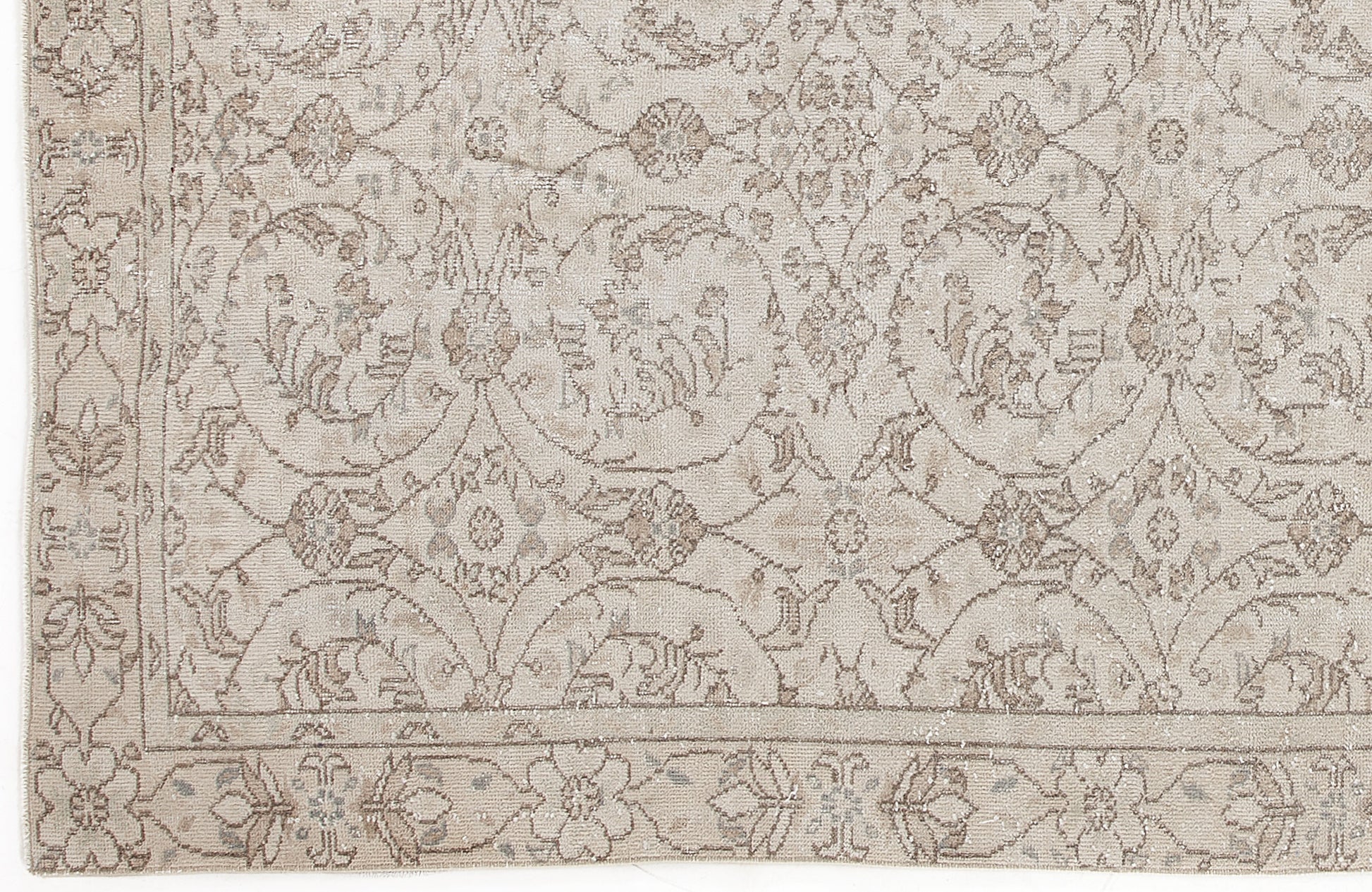 Atina Bej Eskitme Yün El Dokuma Halısı 158 x 298 Apex Unique