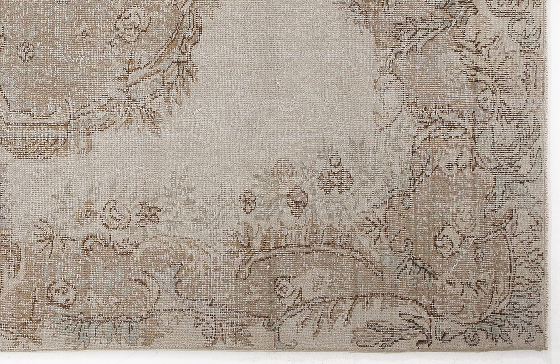 Atina Bej Eskitme Yün El Dokuma Halısı 181 x 287 Apex Unique