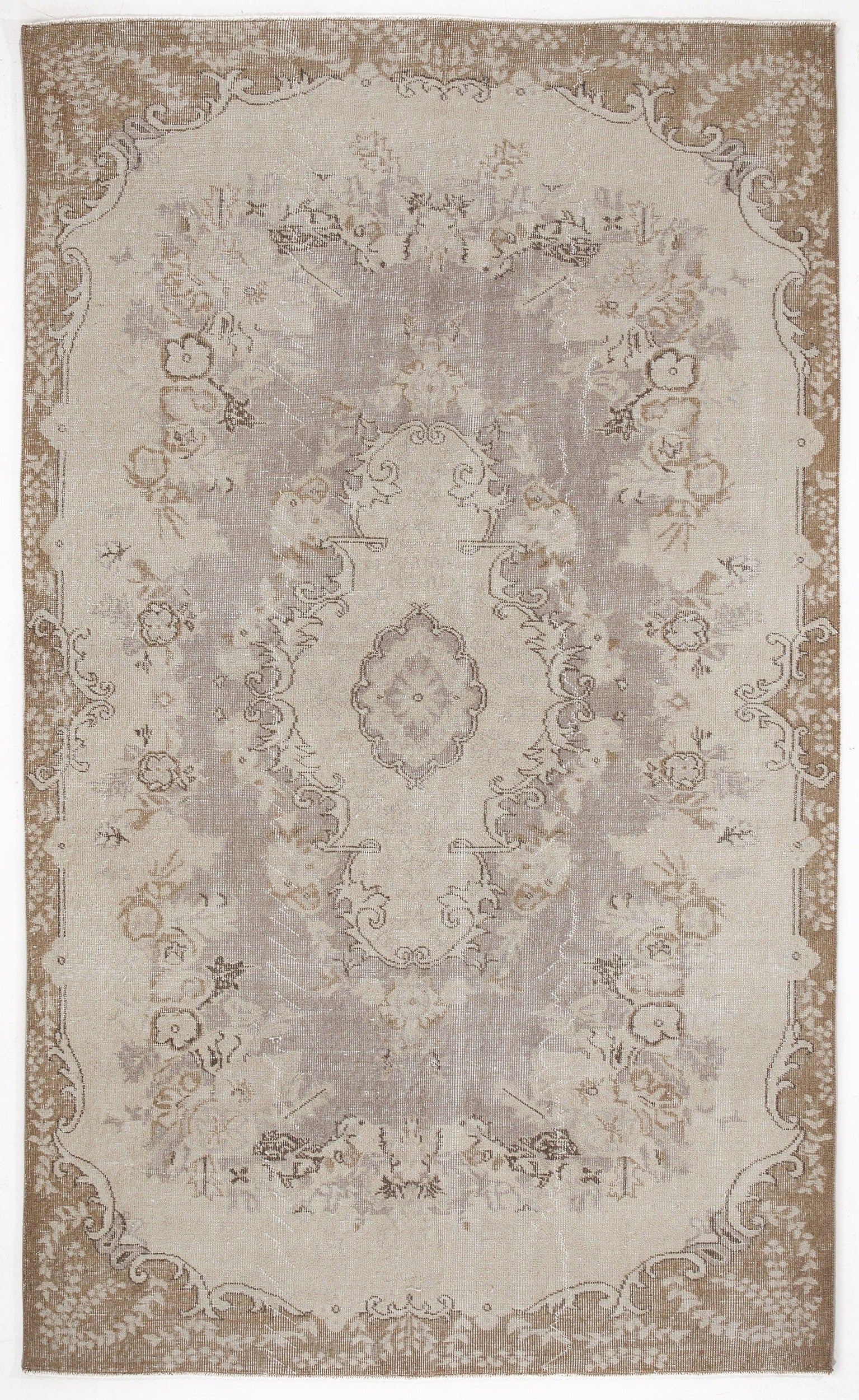 Atina Bej Eskitme Yün El Dokuma Halısı 165 x 277 Apex Unique