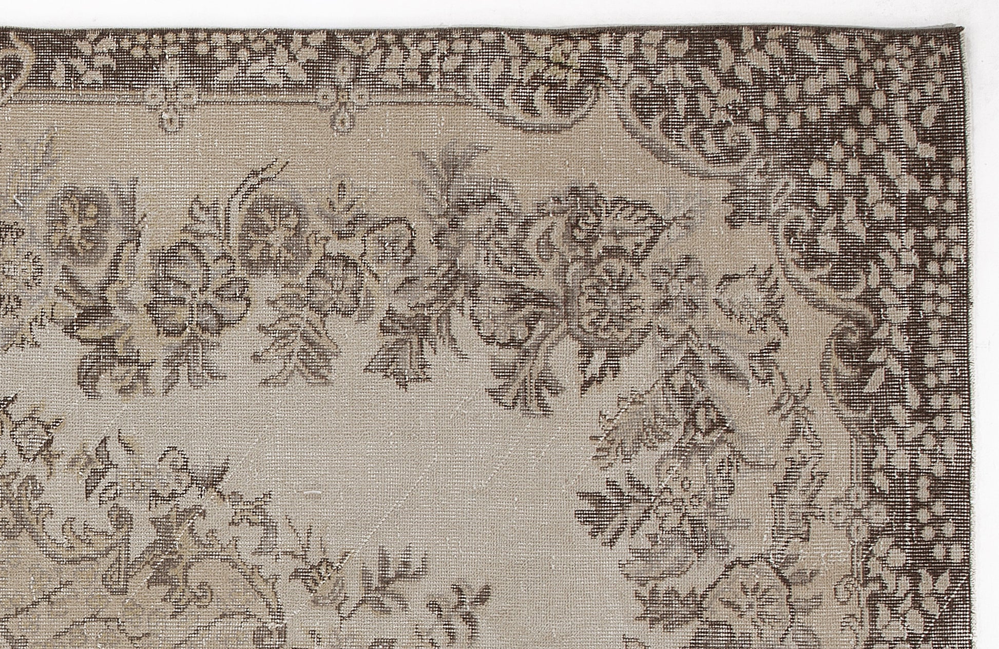 Atina Bej Eskitme Yün El Dokuma Halısı 176 x 302 Apex Unique