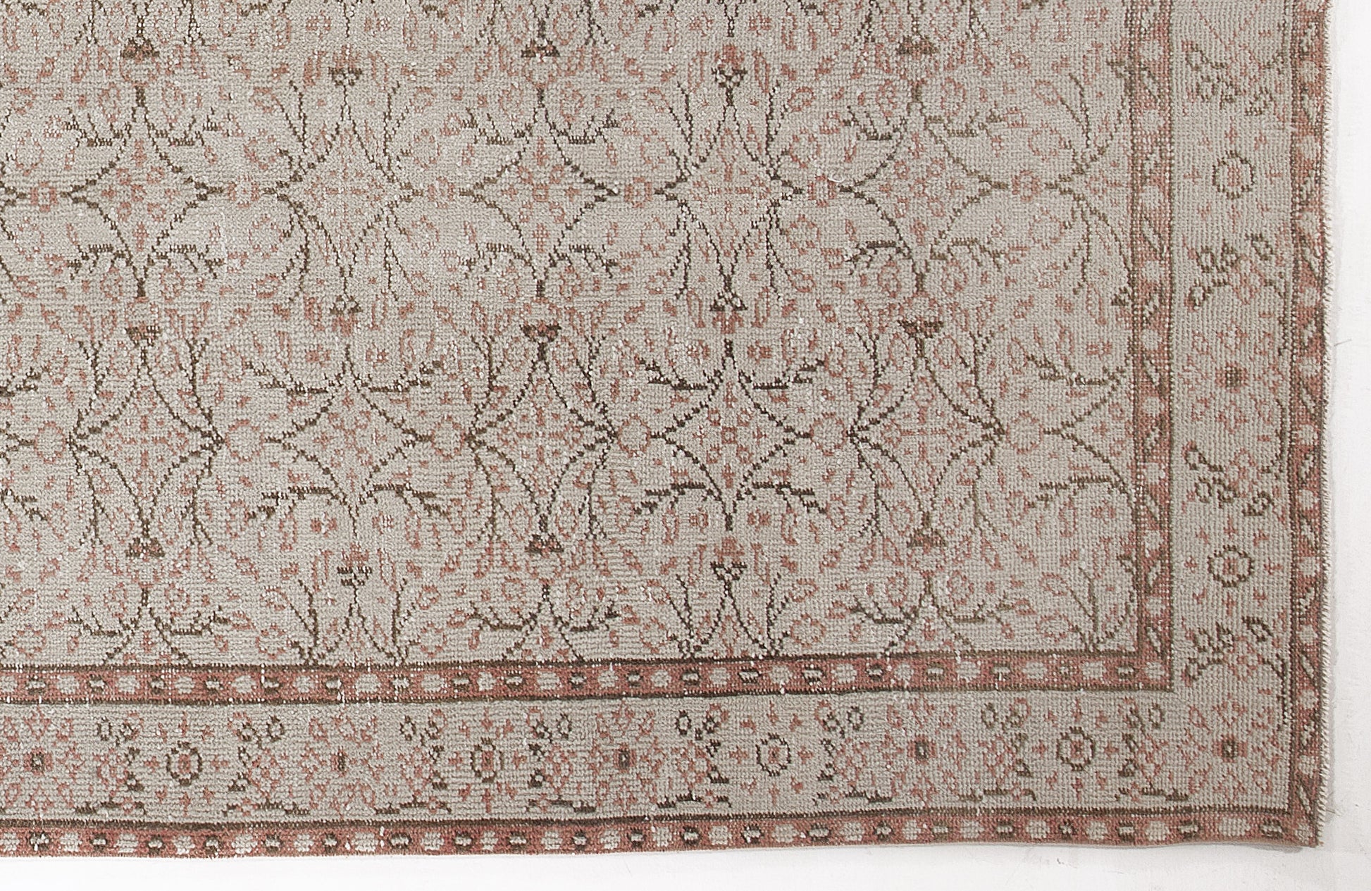 Atina Bej Eskitme Yün El Dokuma Halısı 193 x 348 Apex Unique