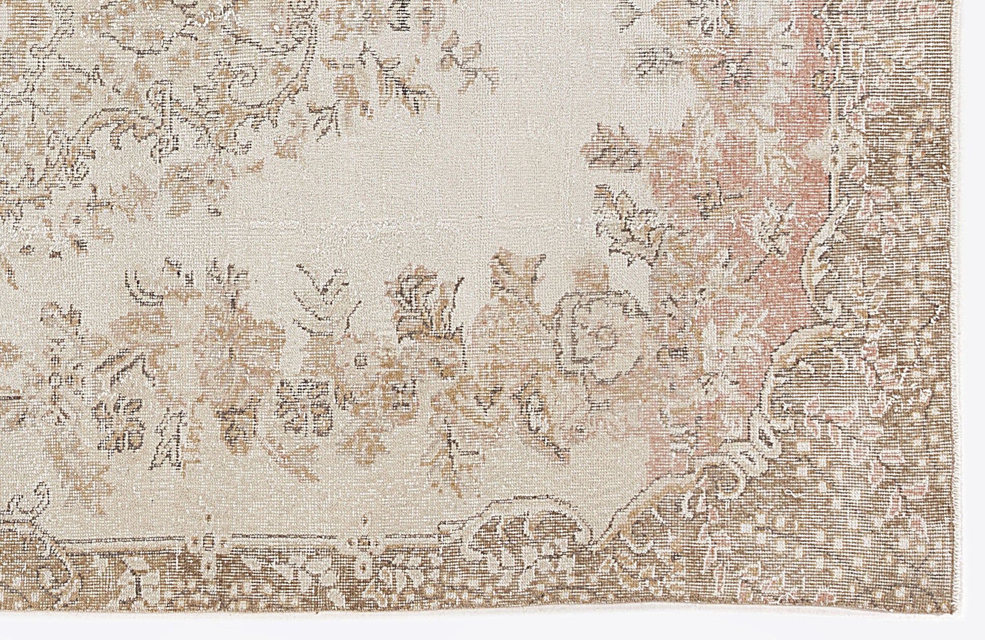 Atina Bej Eskitme Yün El Dokuma Halısı 173 x 298 Apex Unique