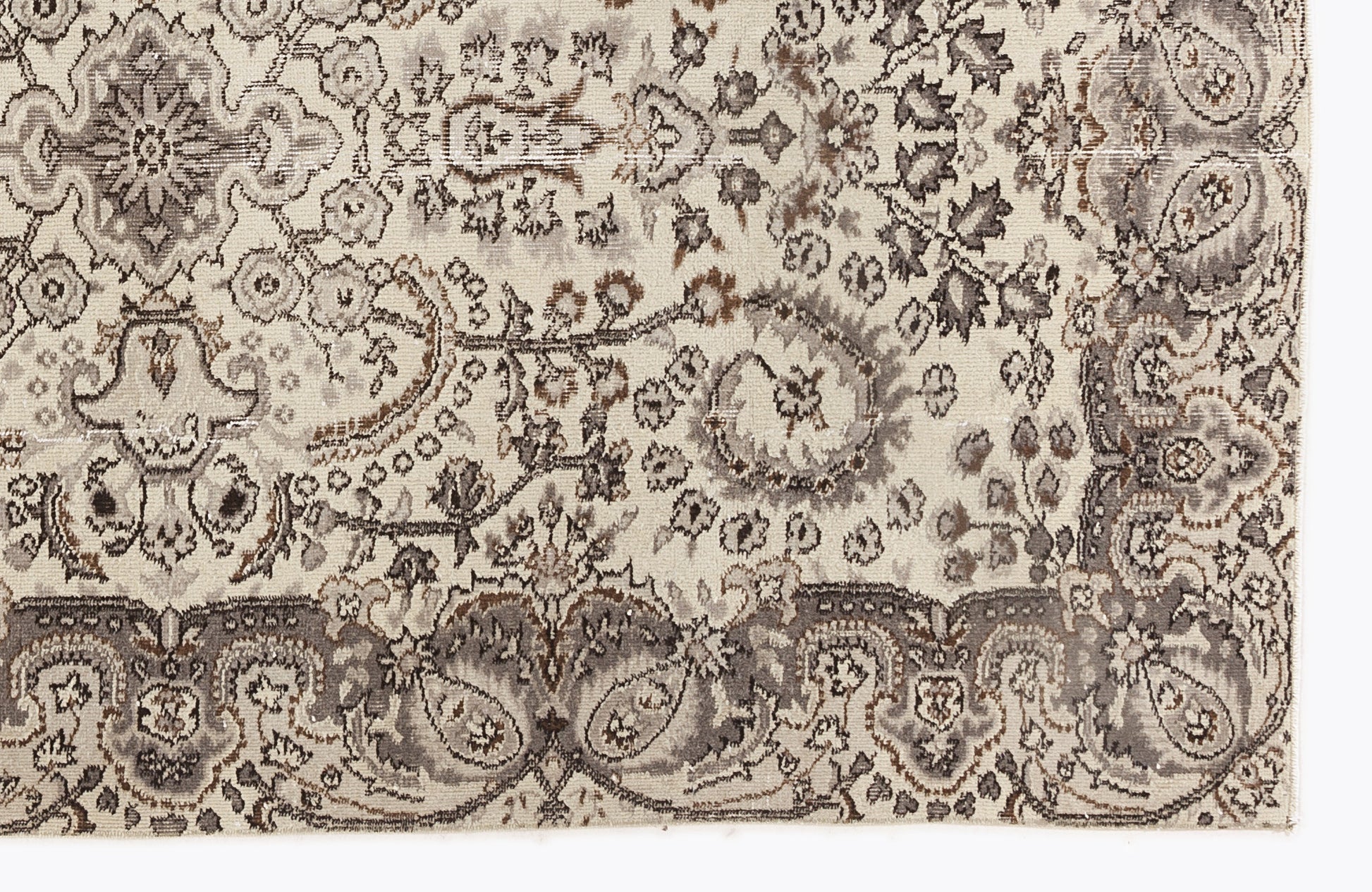 Atina Bej Eskitme Yün El Dokuma Halısı 154 x 263 Apex Unique