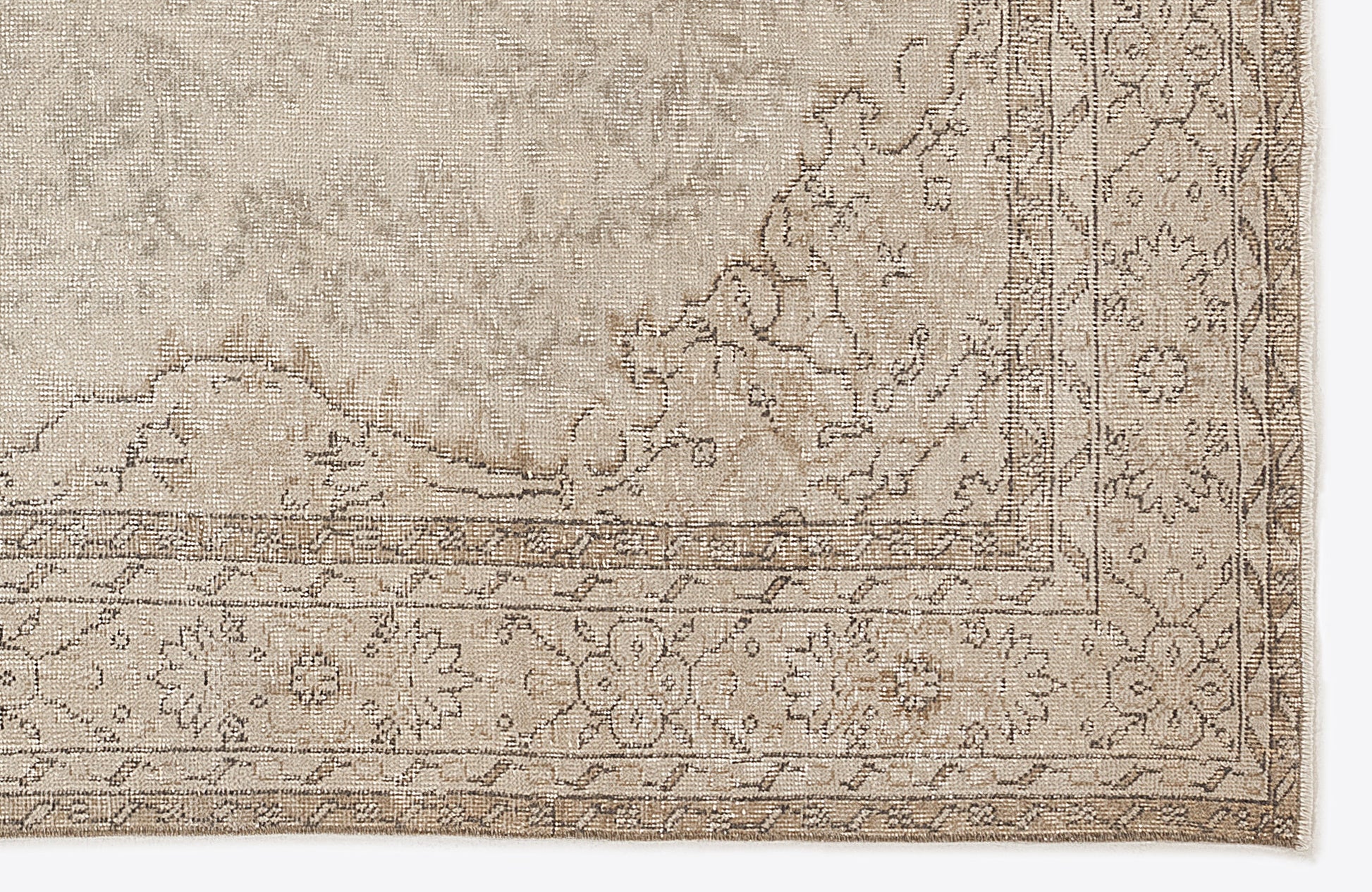 Atina Bej Eskitme Yün El Dokuma Halısı 178 x 293 Apex Unique