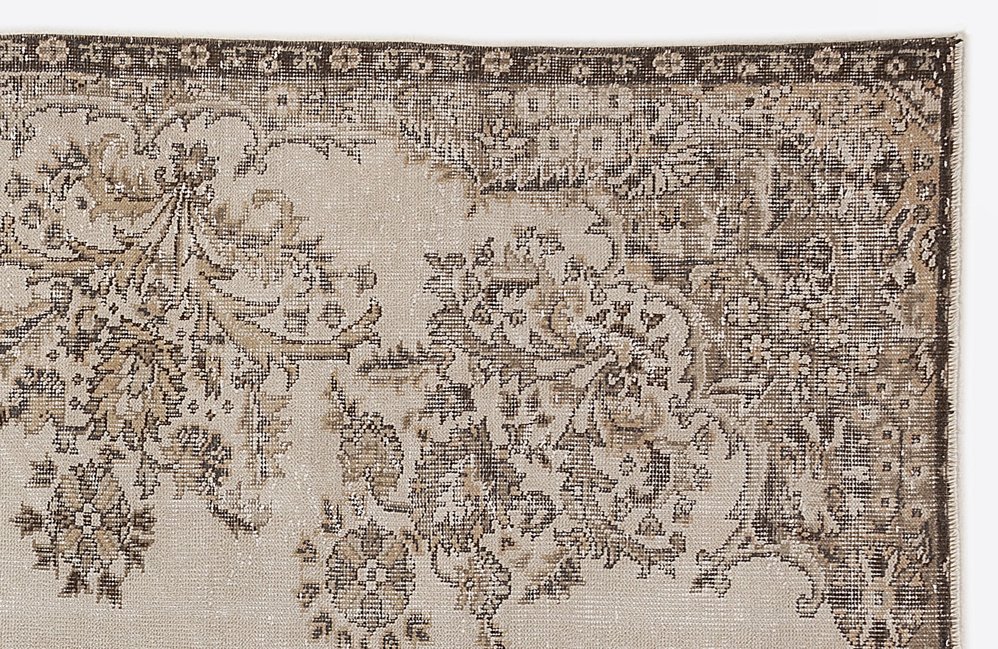 Atina Bej Eskitme Yün El Dokuma Halısı 187 x 295 Apex Unique