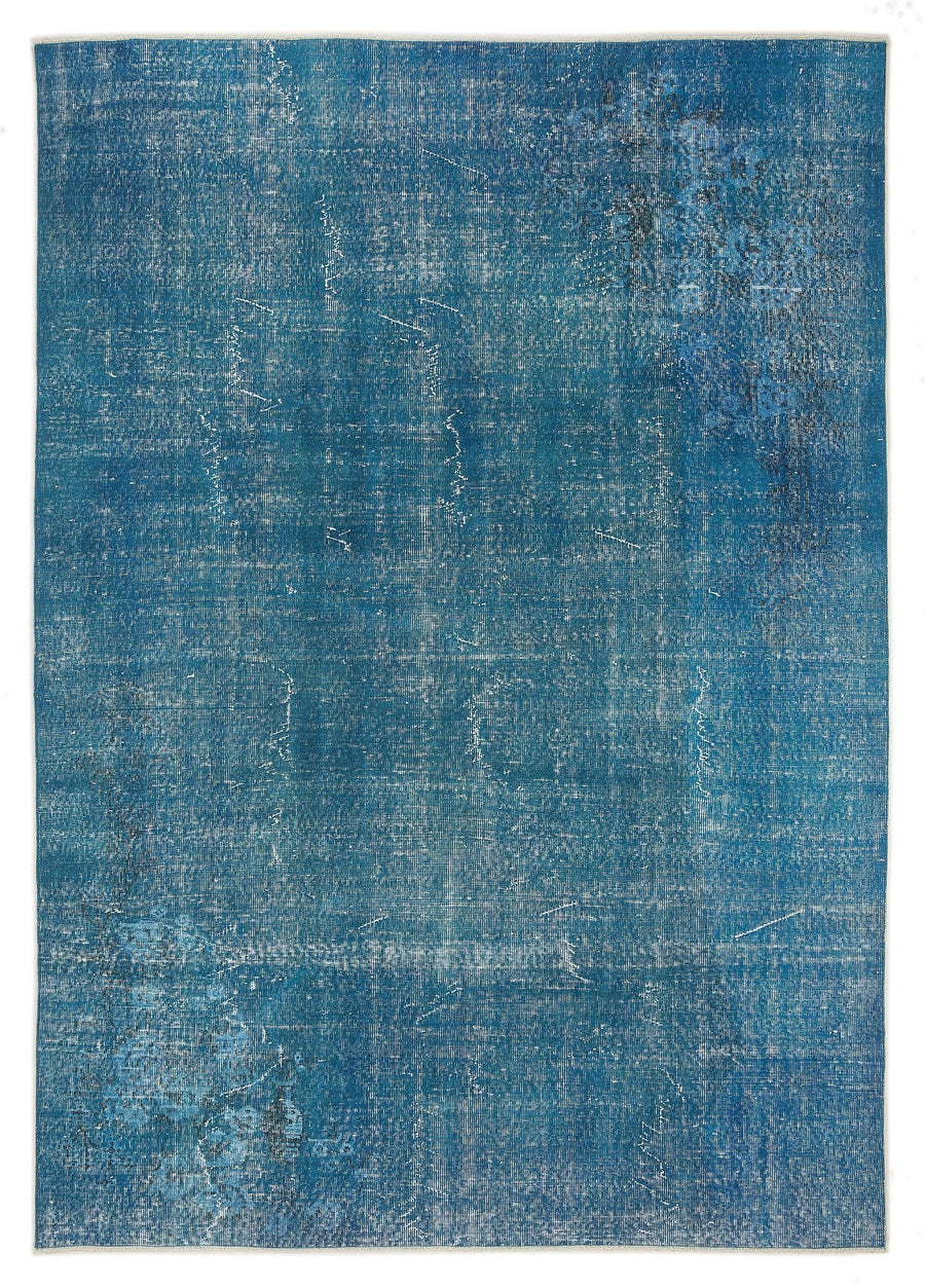 Beyaz Gri Bohem Eskitme Yün Halı 211x300