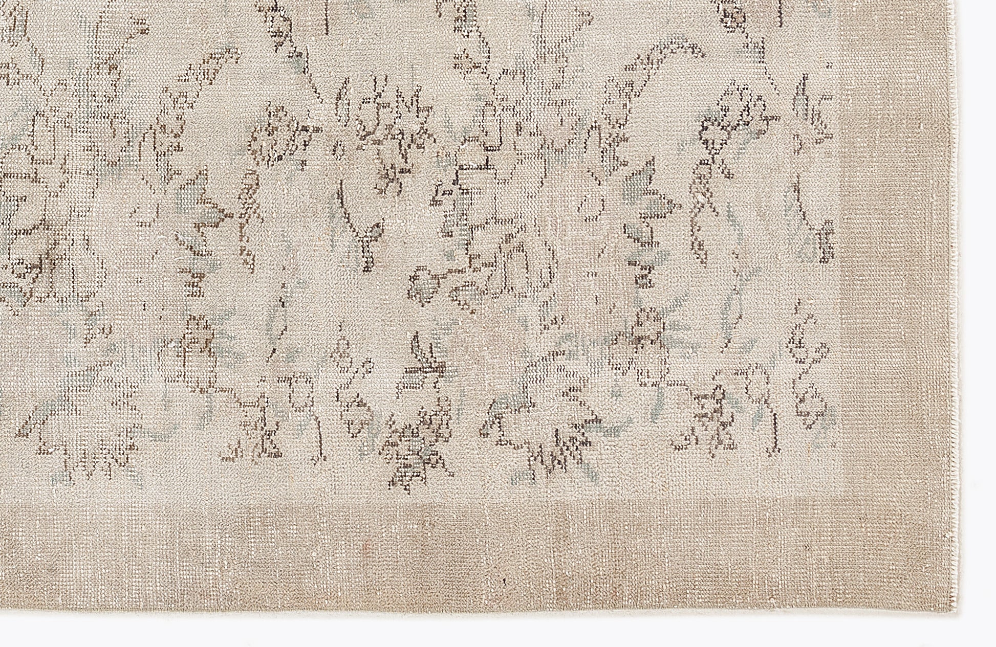 Atina Bej Eskitme Yün El Dokuma Halısı 176 x 270 Apex Unique