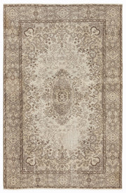 Atina Bej Eskitme Yün El Dokuma Halısı 171 x 266 Apex Unique