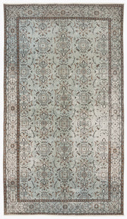 Atina Yeşil Eskitme Yün El Dokuma Halısı 168 x 300 Apex Unique