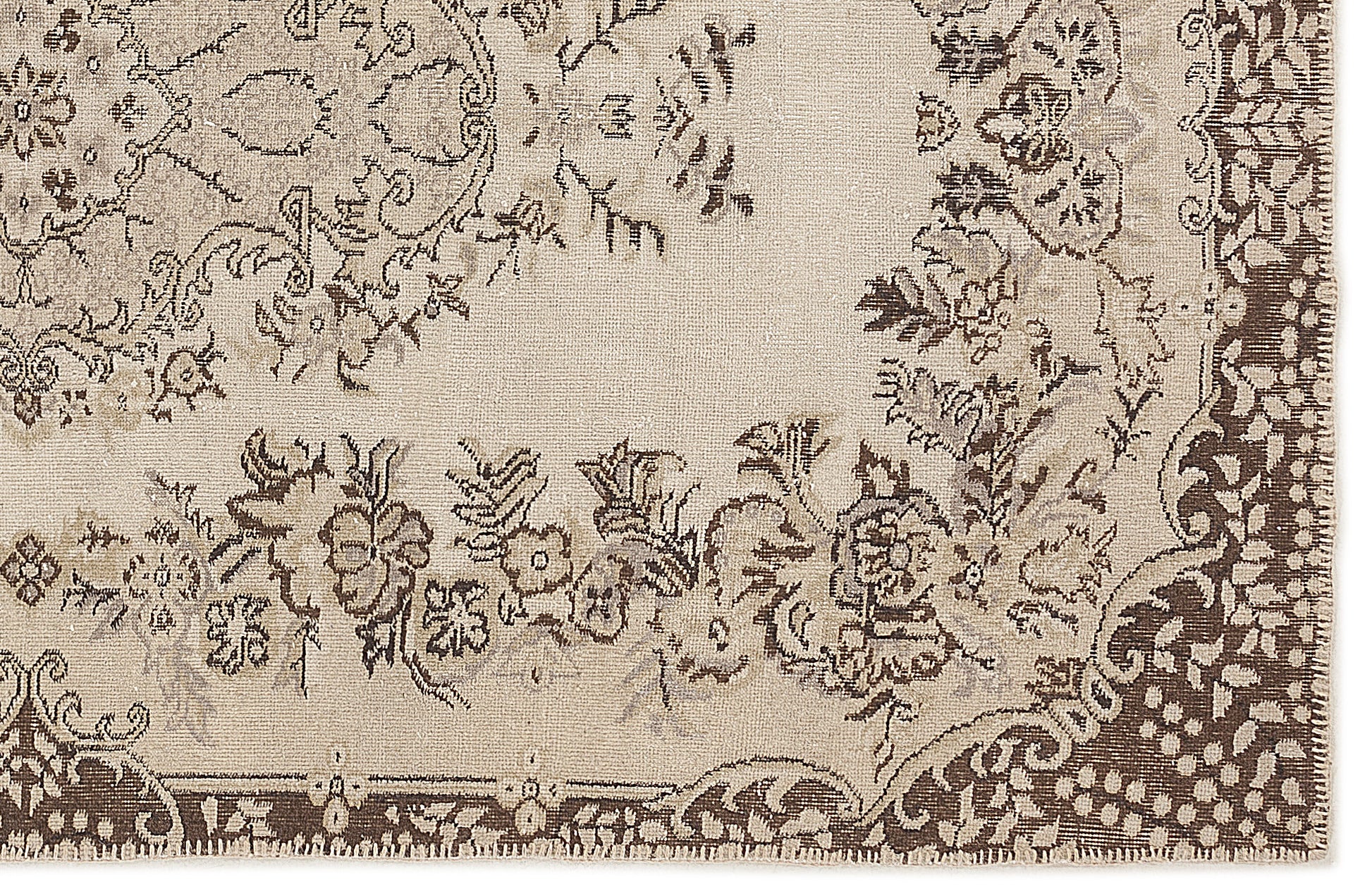 Atina Bej Eskitme Yün El Dokuma Halısı 160 x 281 Apex Unique