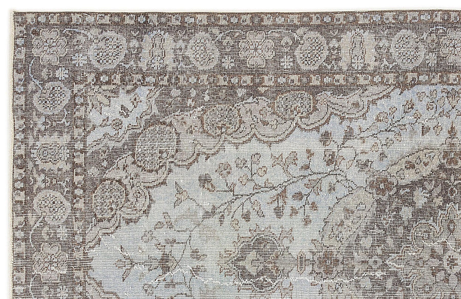 Madalyon Desenli Gri El Dokuma Halı Düz Dokulu Yün 156x261 cm – Oturma odası kullanımı