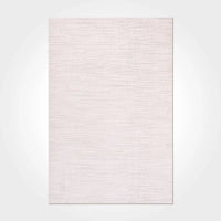 Modern White & Cream Textured Area Rug