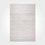 Cream Light Gray Modern Living Room Rug - Acrylic Machine Woven