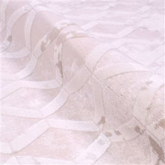 Cali Krem Geometrik Triko Akrilik Makine Halısı Crea