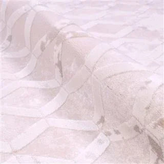 Krem Geometrik Modern Triko Halı - Pati Dostu - Toz Vermez