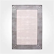 Beyaz Dokulu Minimalist Triko Halı - Pati Dostu - Toz Vermez