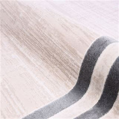 Lia Krem Çerçeveli Triko Akrilik Makine Halısı Crea