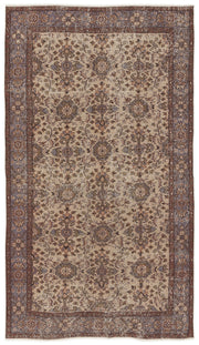 Atina Bej Eskitme Yün El Dokuma Halısı 156 x 275 Apex Unique