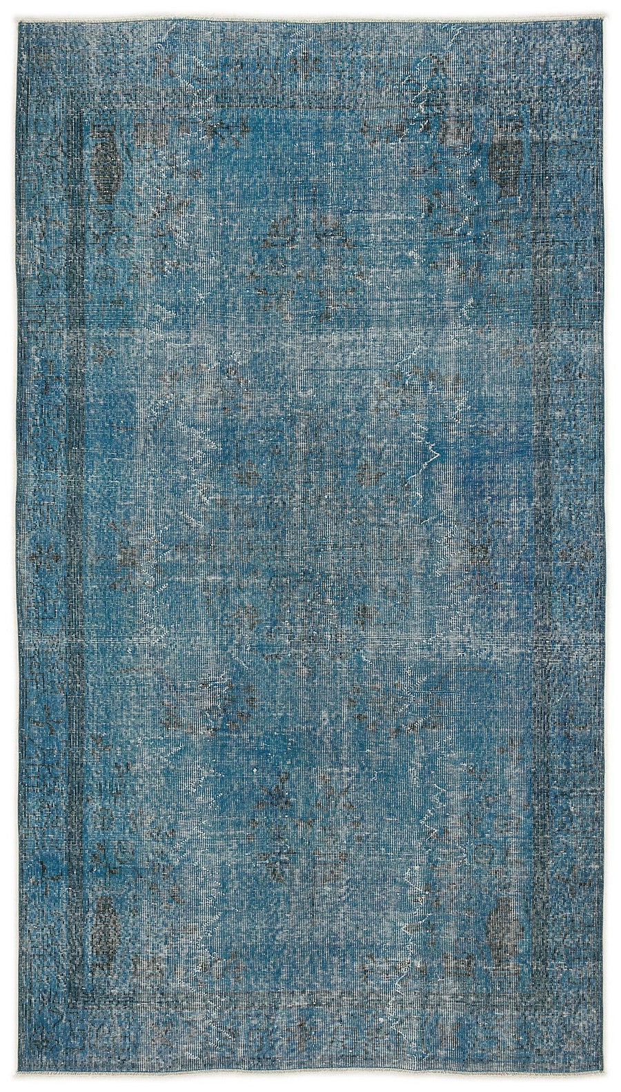 Beyaz Gri Bohem Eskitme Yün Halı 155x287