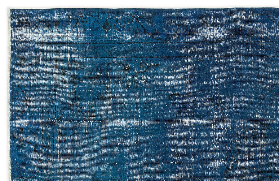 Mavi El Dokuma Halı Antrasit ve Açık Gri Geçişli 182x275 cm – Oturma odası kullanımı