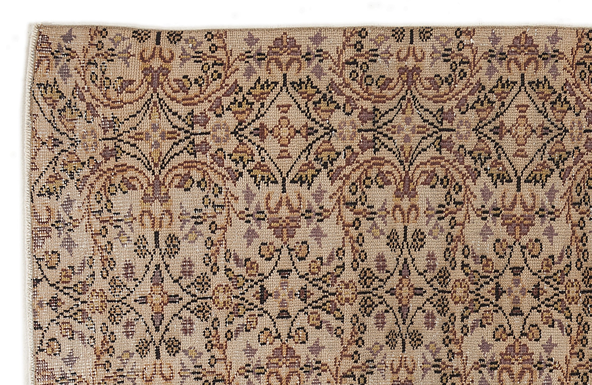 Atina Bej Eskitme Yün El Dokuma Halısı 184 x 263 Apex Unique