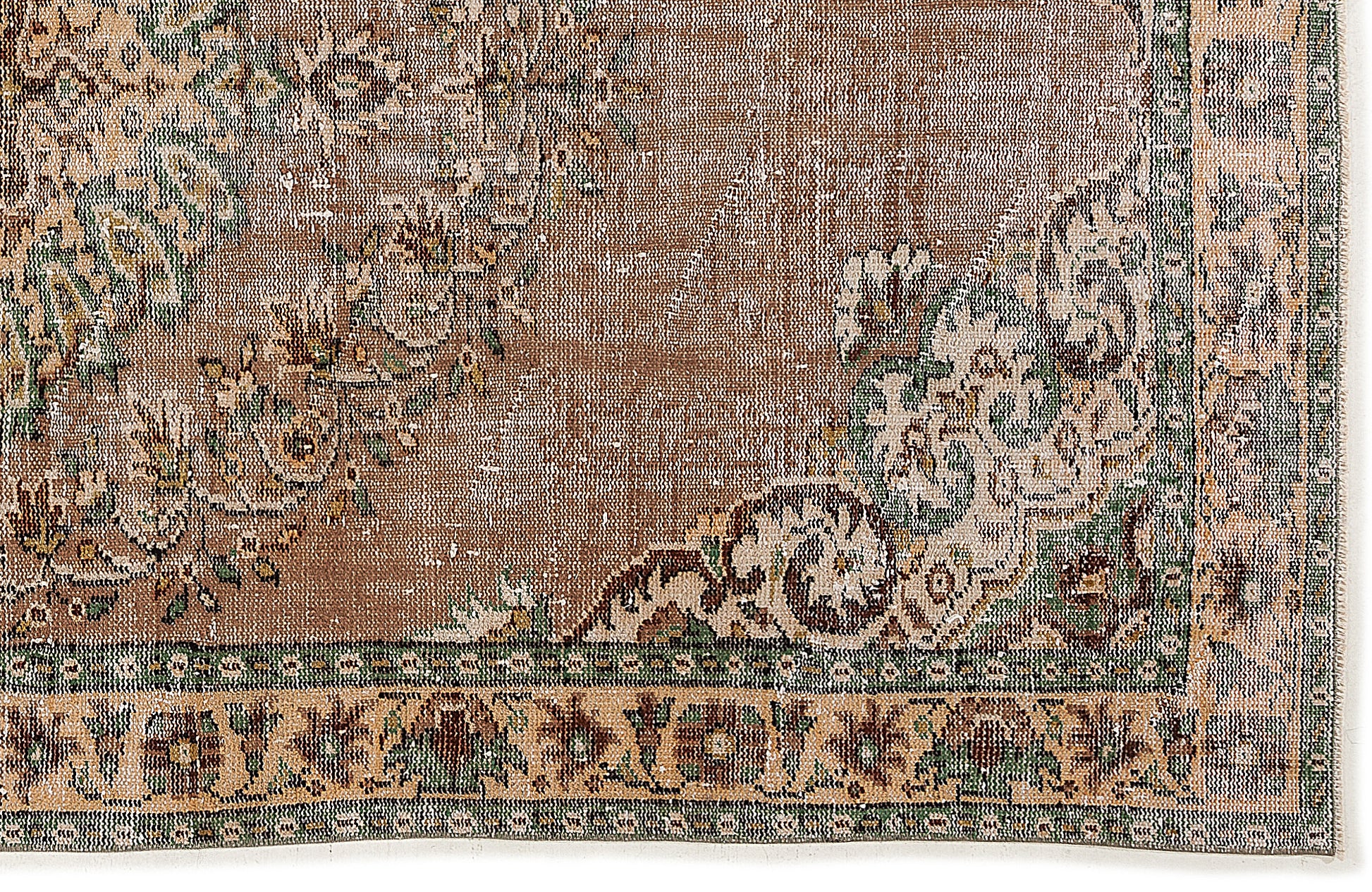 Atina Bej Eskitme Yün El Dokuma Halısı 166 x 300 Apex Unique