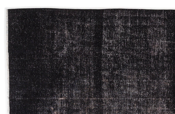 Siyah Anadolu Eskitme Modern Yün Halı 276x345 - Özel Seri