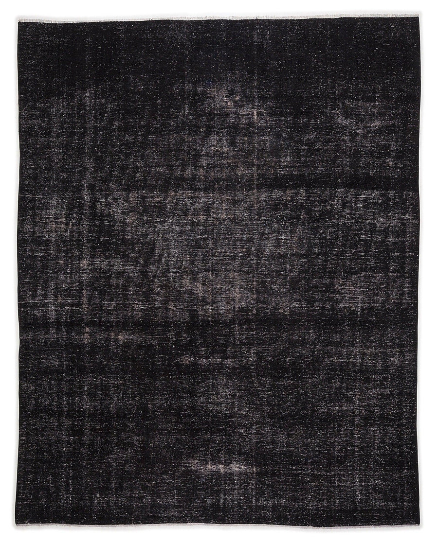 Siyah Anadolu Eskitme Modern Yün Halı 276x345 - Özel Seri