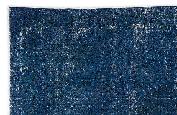 Beyaz Lacivert Bohem Klasik Yün Halı 293x383