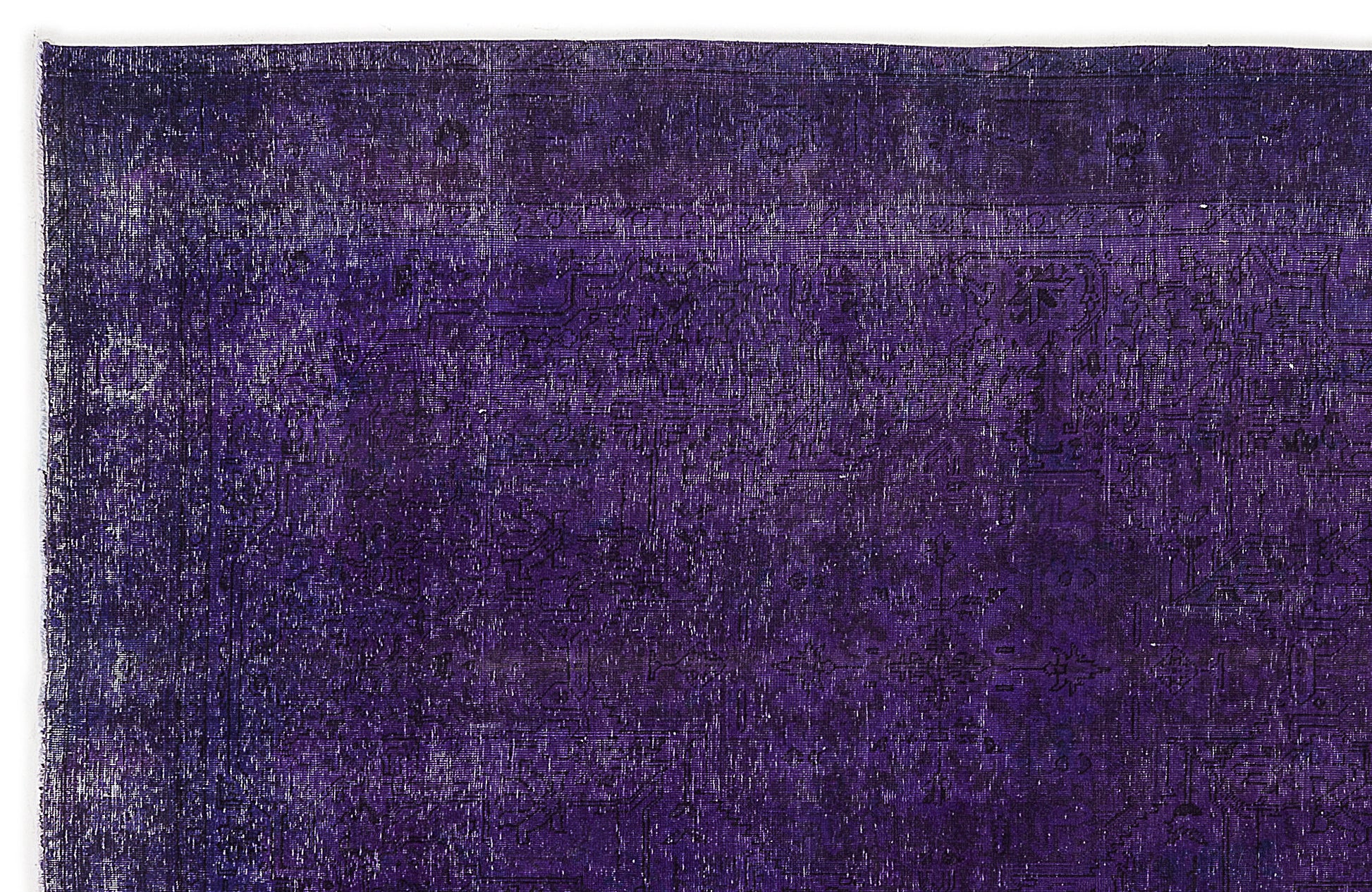 Atina Mor Eskitme Yün El Dokuma Halısı 194 x 283 Apex Unique