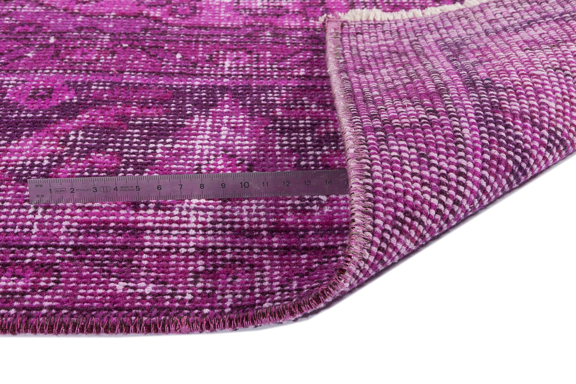 Atina Pembe Eskitme Yün El Dokuma Halısı 190 x 320 Apex Unique