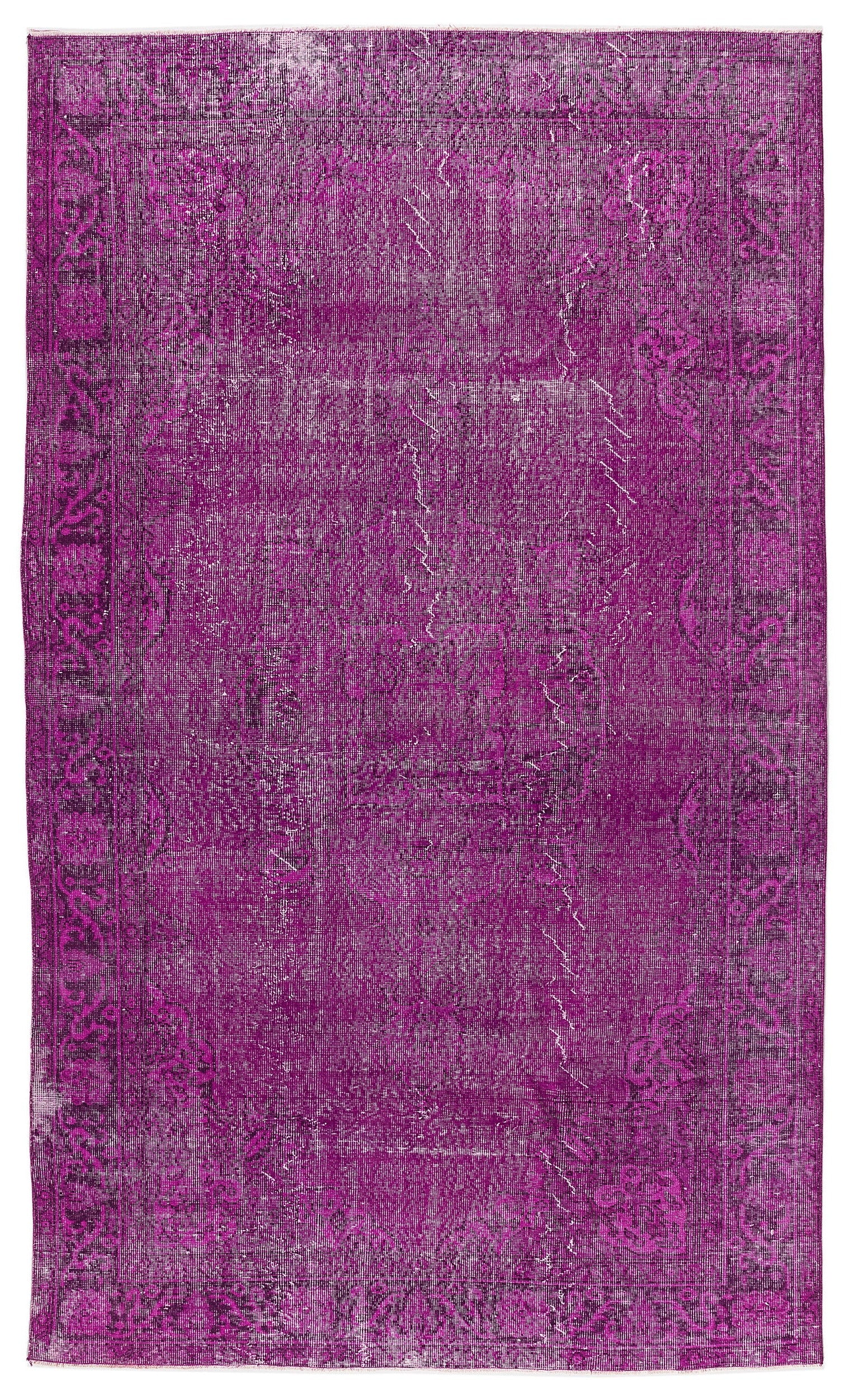 Atina Pembe Eskitme Yün El Dokuma Halısı 190 x 320 Apex Unique