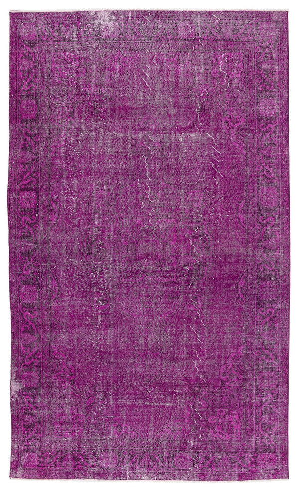 Pembe Eskitme Klasik Yün Halı 190x320