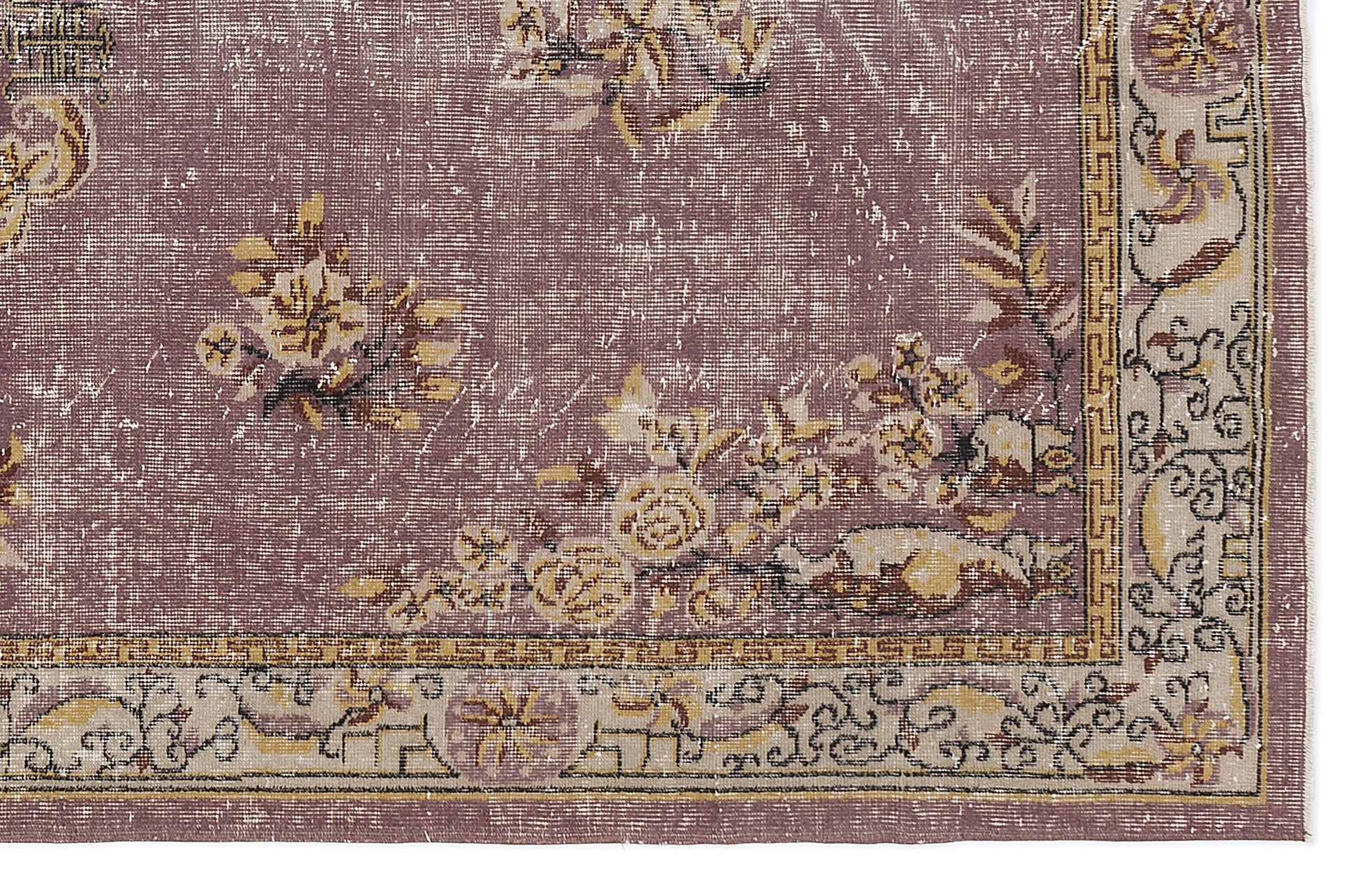 Atina Bej Eskitme Yün El Dokuma Halısı 175 x 301 Apex Unique