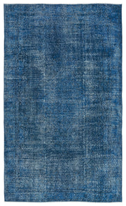 Atina Turkuaz Eskitme Yün El Dokuma Halısı 161 x 275 Apex Unique