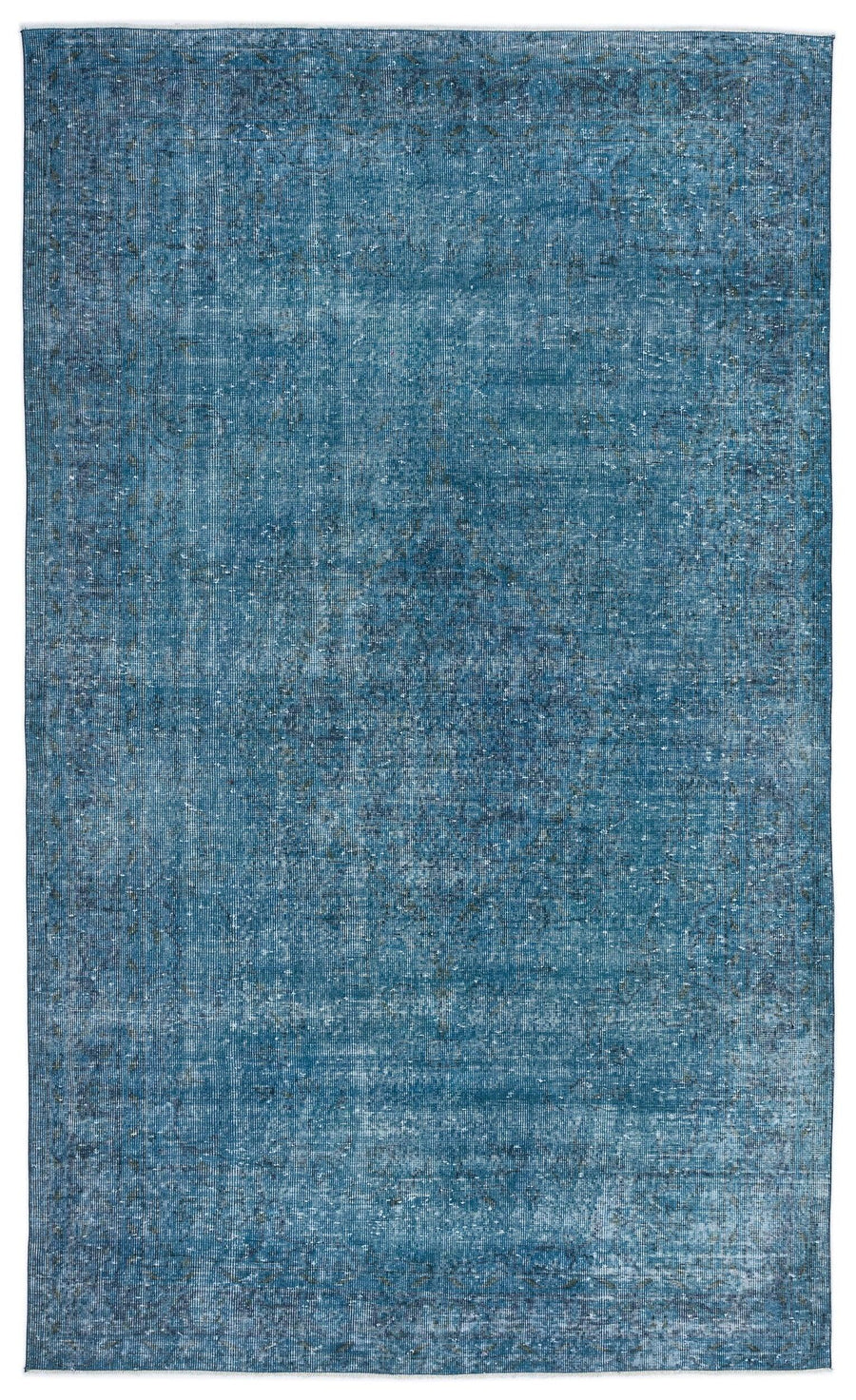 Gri Lacivert Bohem Eskitme Yün Halı 175x297