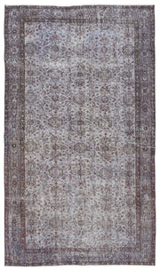 Atina Mavi Eskitme Yün El Dokuma Halısı 173 x 304 Apex Unique