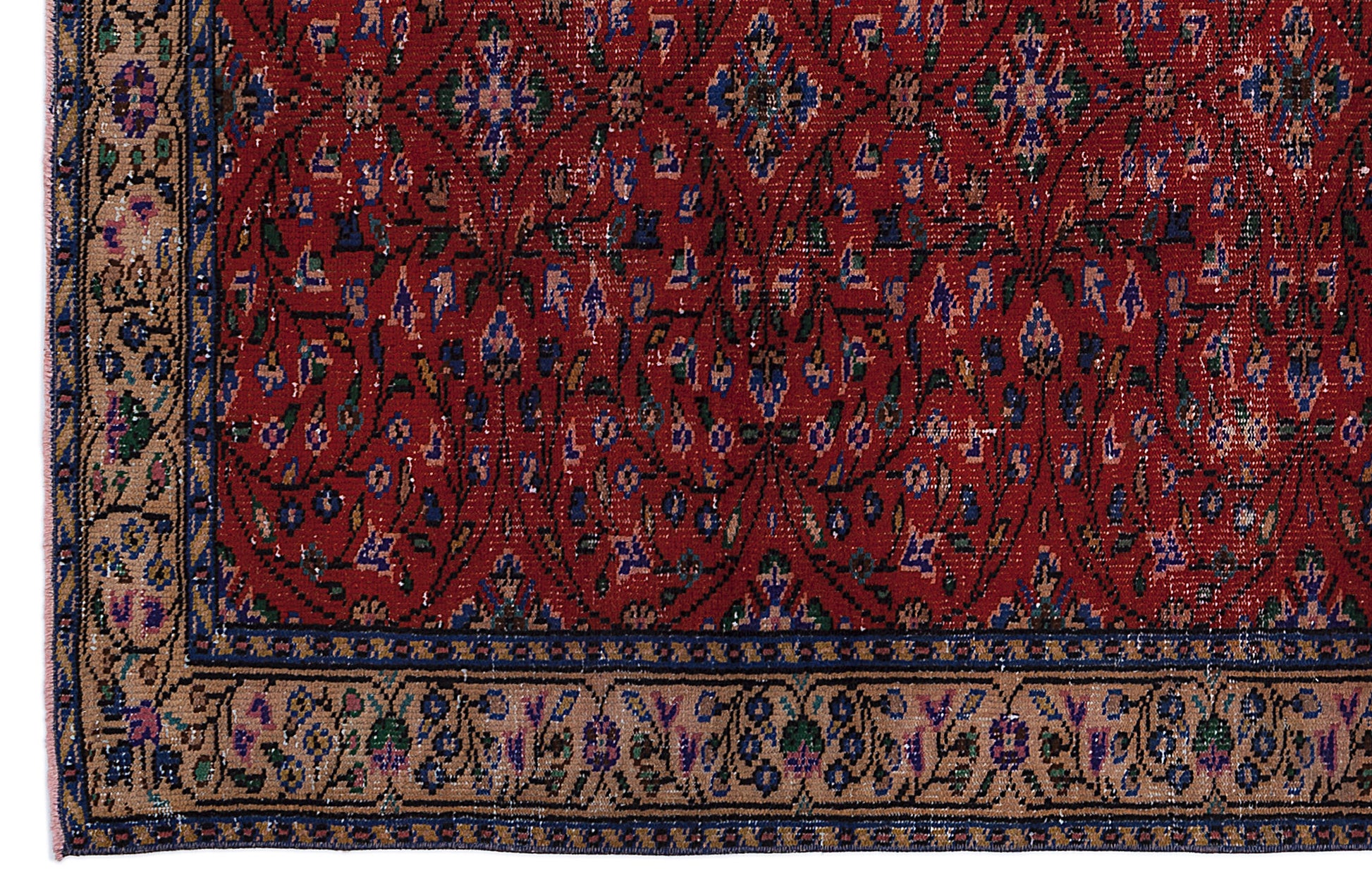 Atina Bej Eskitme Yün El Dokuma Halısı 159 x 276 Apex Unique