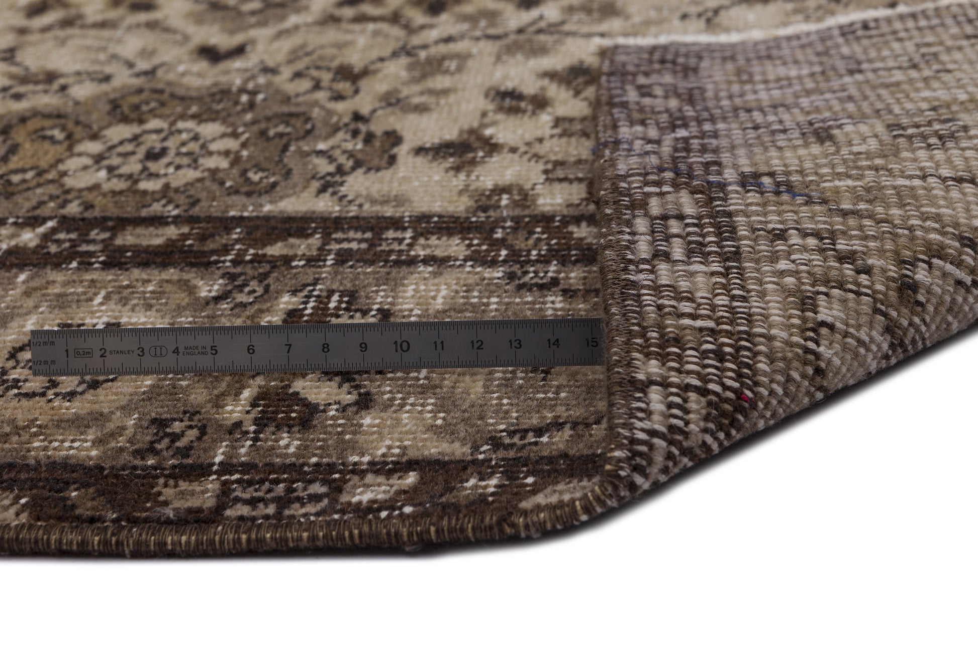 Atina Bej Eskitme Yün El Dokuma Halısı 164 x 273 Apex Unique