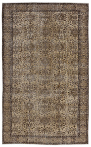 Atina Bej Eskitme Yün El Dokuma Halısı 164 x 273 Apex Unique