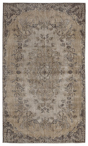 Atina Kahverengi Eskitme Yün El Dokuma Halısı 166 x 281 Apex Unique