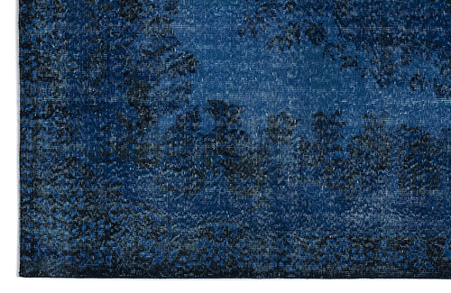 Atina 8525 Dark Blue Eskitme Yün El Dokuma Halısı 174 x 300 Apex Unique