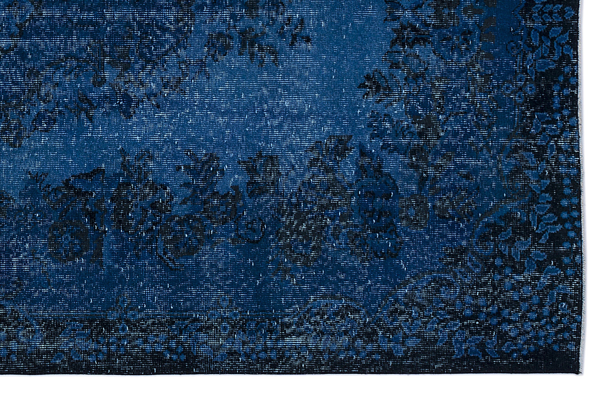 Atina 8525 Dark Blue Eskitme Yün El Dokuma Halısı 174 x 300 Apex Unique
