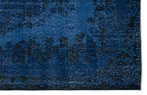 Atina 8525 Dark Blue Eskitme Yün El Dokuma Halısı 174 x 300 Apex Unique