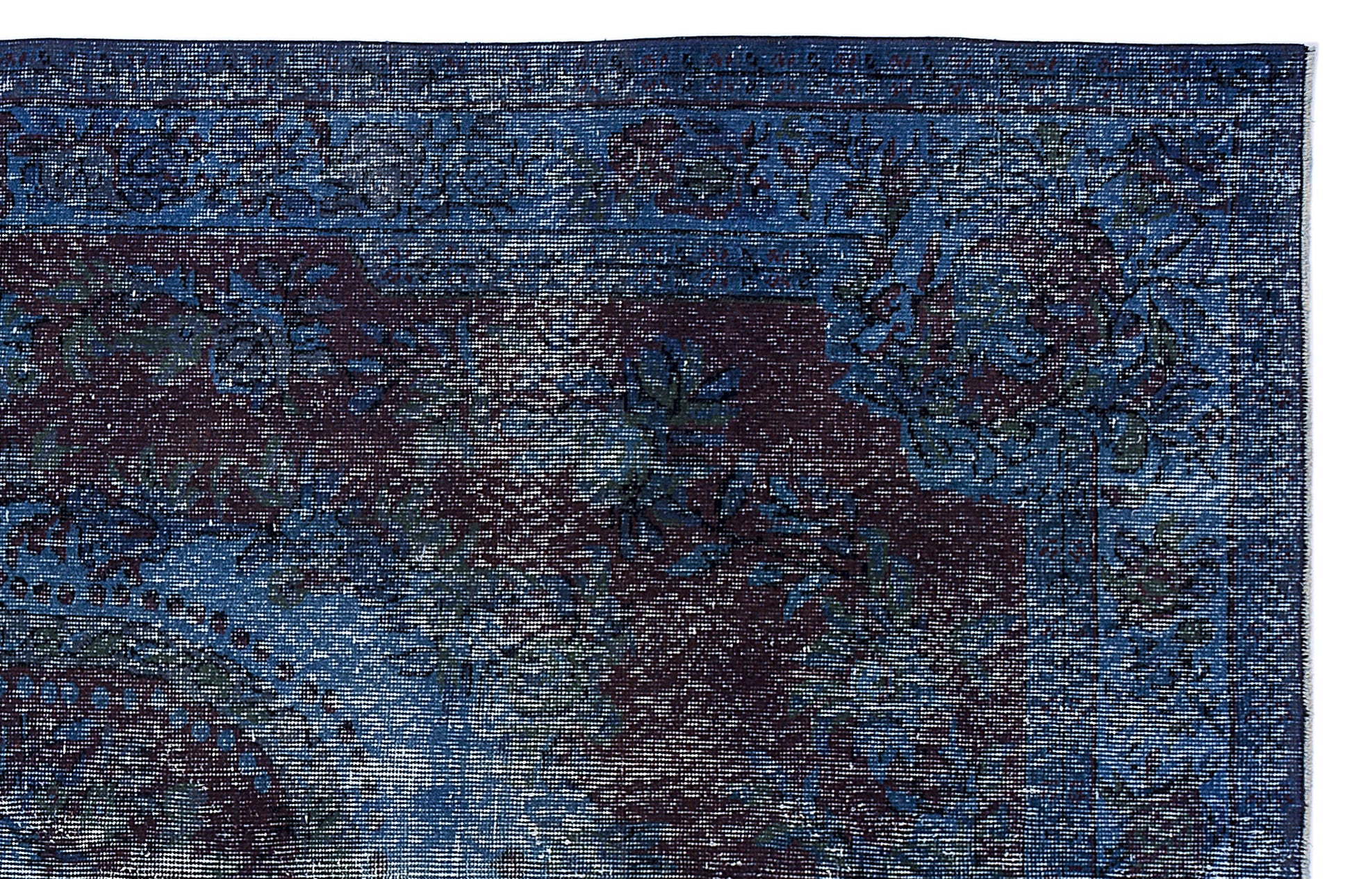 Atina Turkuaz Eskitme Yün El Dokuma Halısı 181 x 288 Apex Unique