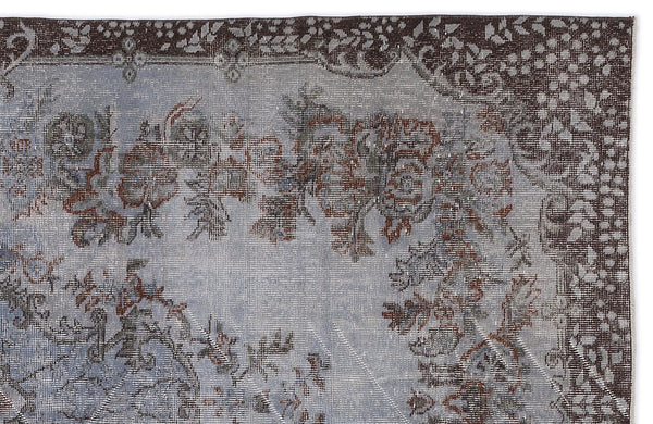 Mavi Anadolu Çiçekli Yün Halı 170x304 - Özel Seri